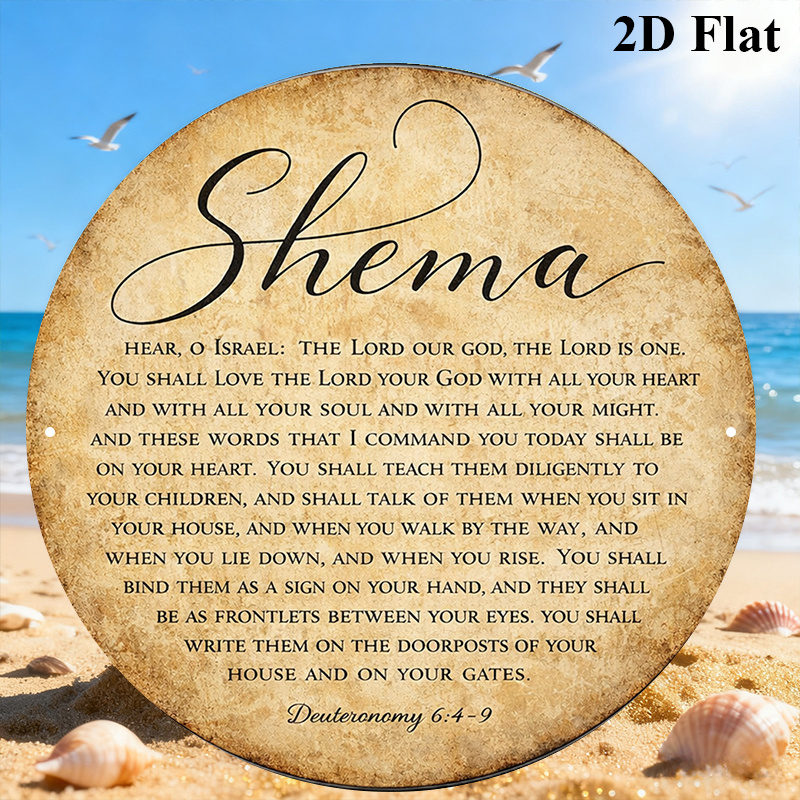 Art & Craft Photos - CIFBUY Vintage Judaica Scripture Aluminum Wall