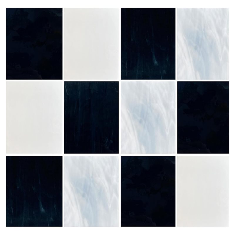 Art X Craft - SOFT-12 Sheets White Black Stained Glass