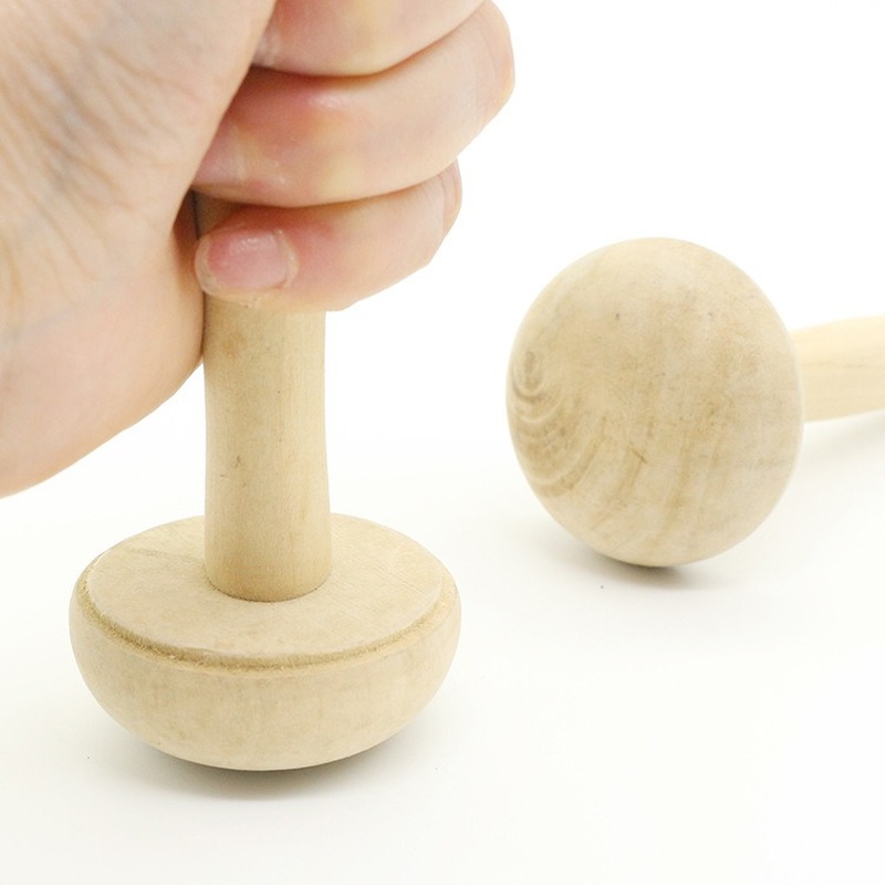 Art Craft Using Paper - 2020 New Wooden Mushroom Roller Paper