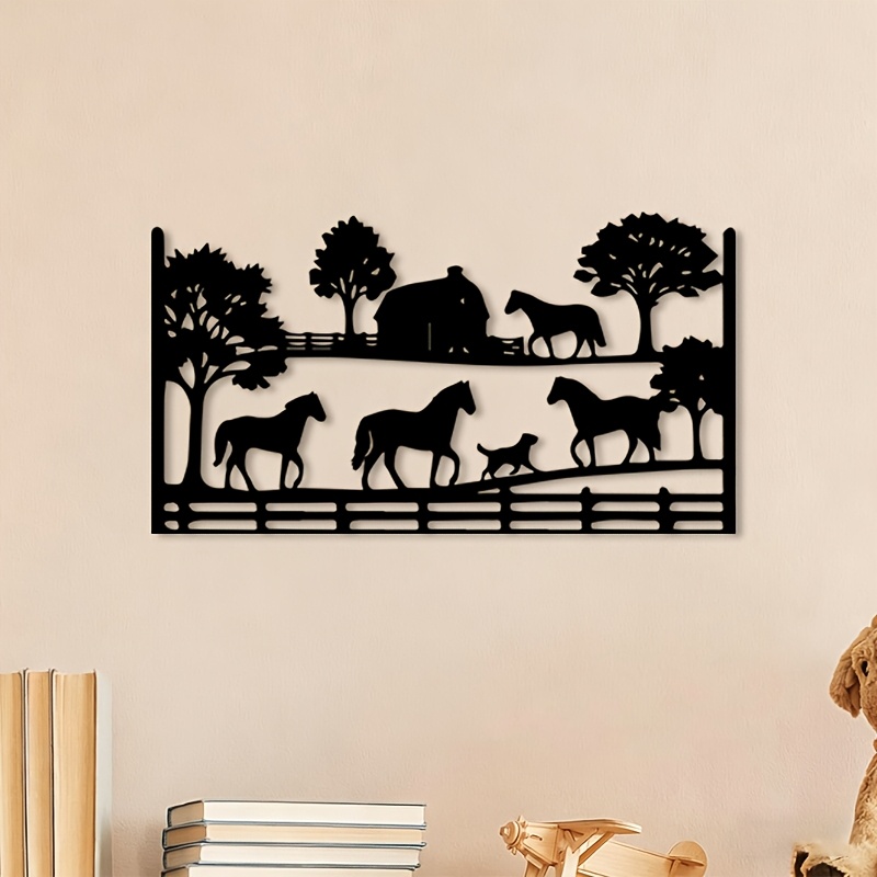 CIFBUY Metal Wall Art Horse Fa - Art Craft Horse review and price