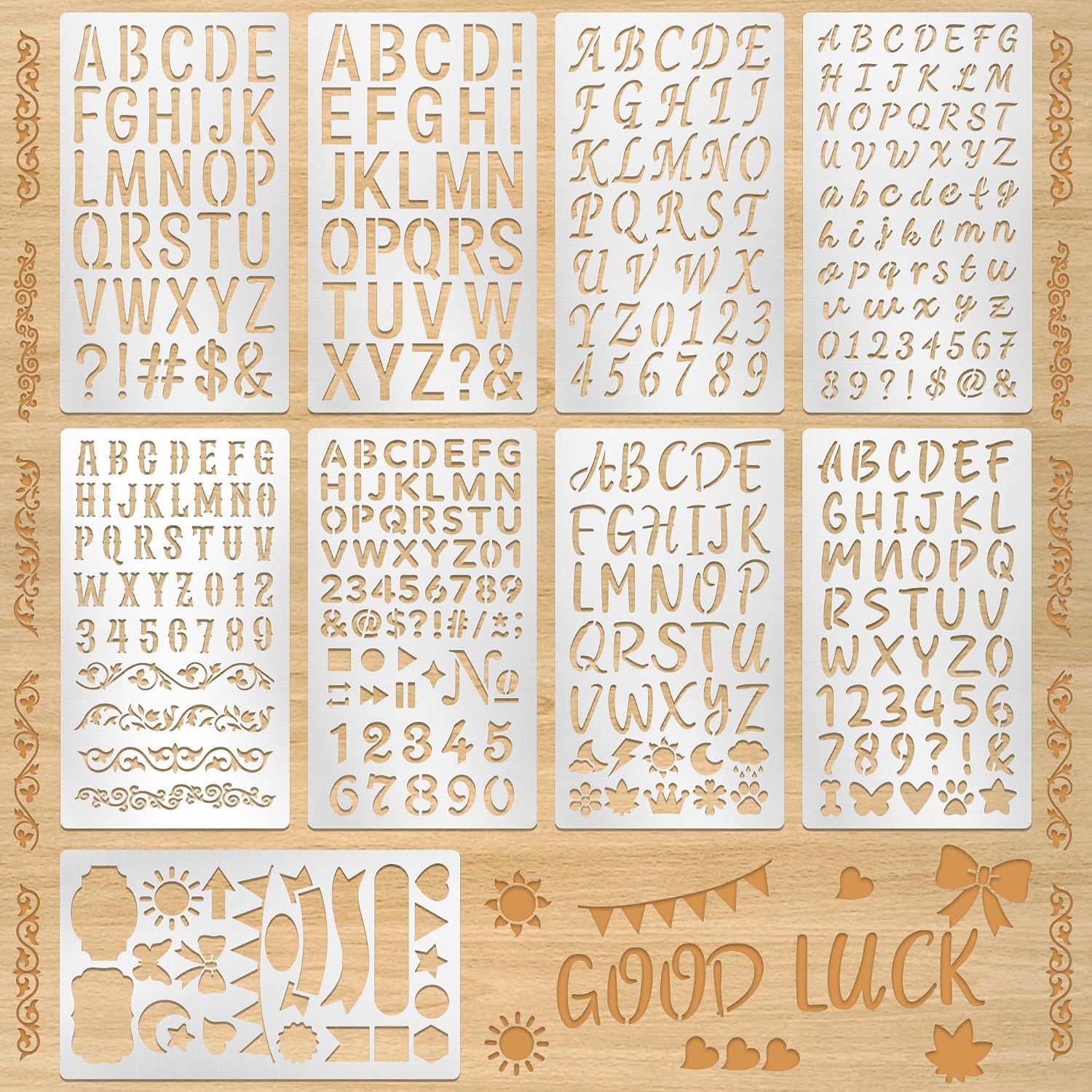 9Pcs Metal Letter Number Stenc - Art And Craft Numbers review and price