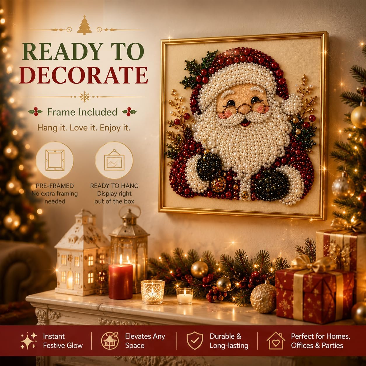 DIY Christmas Pearl Diamond Pa - Art Craft Holiday review and price