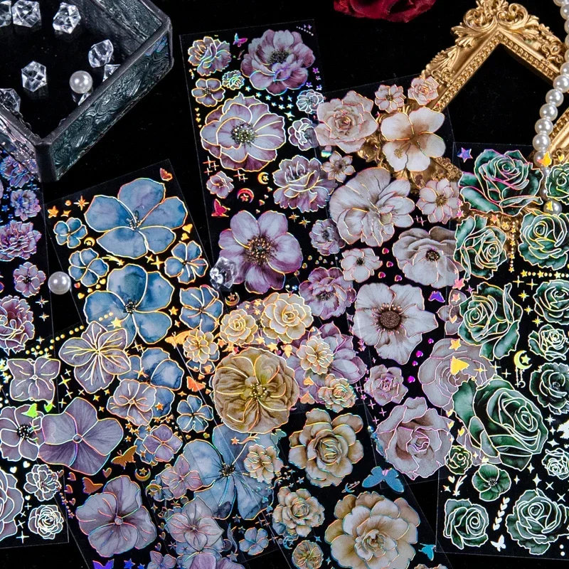 3pcs/pack Flowers Flat Sticker - Art Craft Stationery review and price