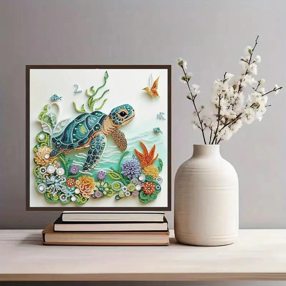 Sea Turtle Animal Diamond Pain - Art Craft Flower review and price