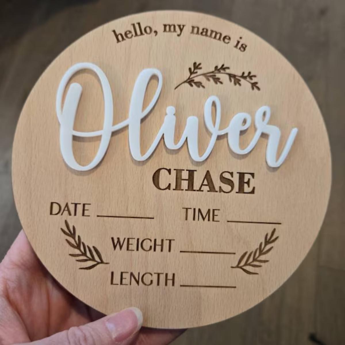 1Pc Custom Baby Announcement S - Art Craft Christmas review and price