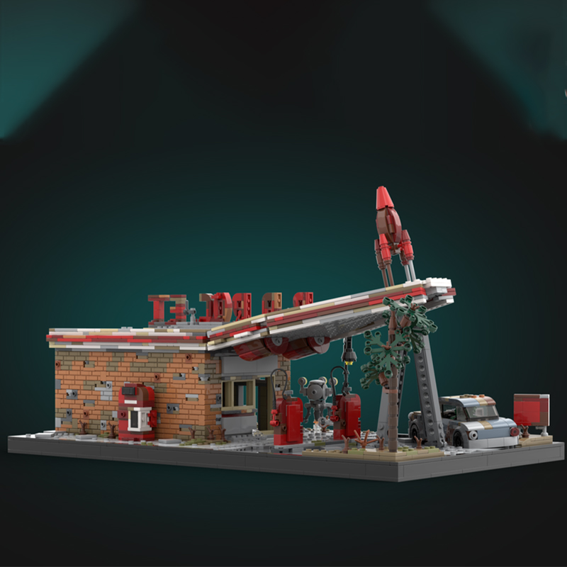 2168pcs MOC Red Rocket Fallout - Art And Craft Rocket review and price