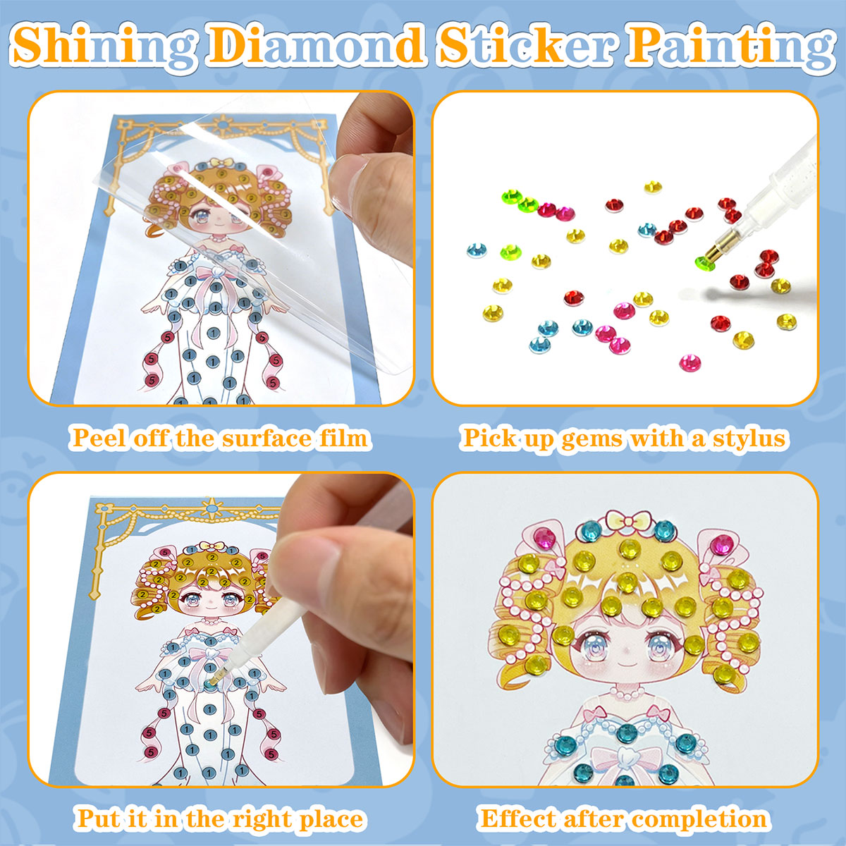 16 Pcs Gem Kit DIY Arts Crafts - Art And Craft Numbers review and price