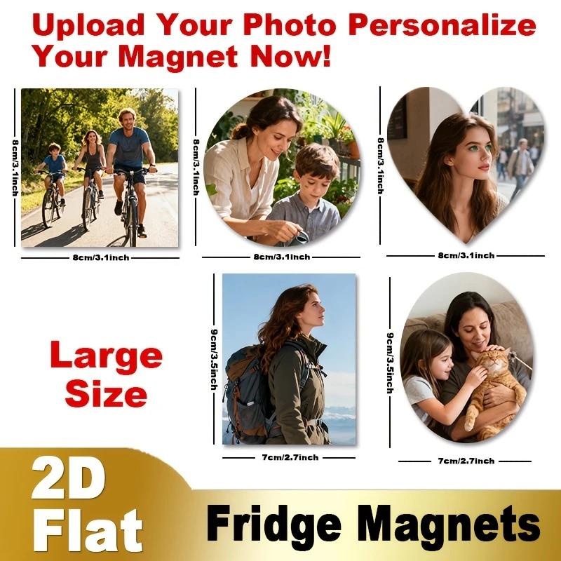 Custom Photo Fridge Magnet 2D  - Art Craft Christmas review and price