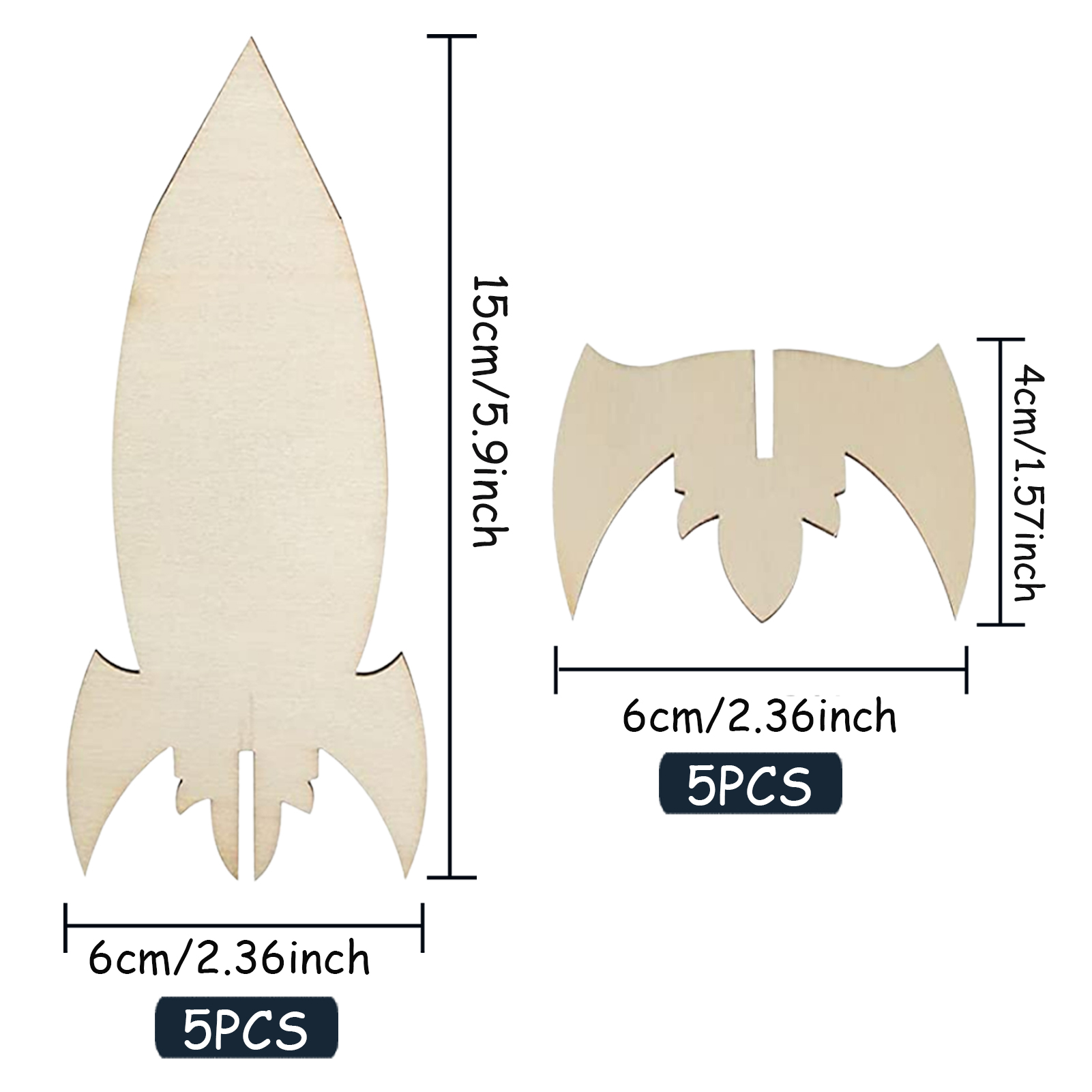 5PCS/10PCS wooden rockets DIY  - Art And Craft Rocket review and price