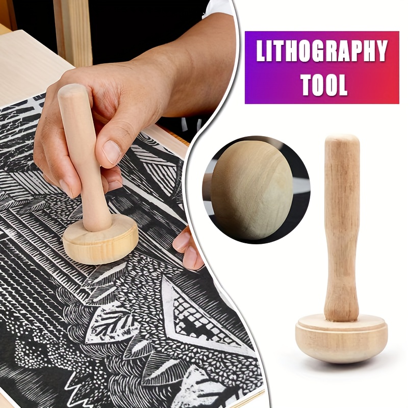1Pc Wooden Mushroom Roller Pap - Art Craft Using Paper review and price