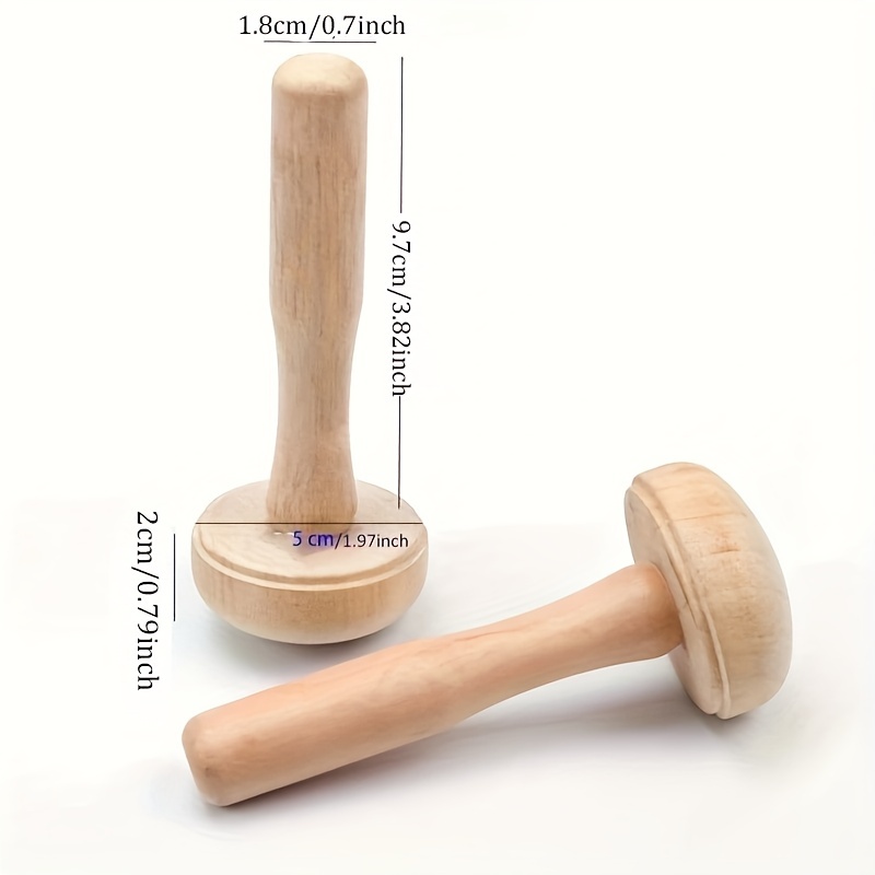 1Pc Wooden Mushroom Roller Pap - Art Craft Using Paper review and price