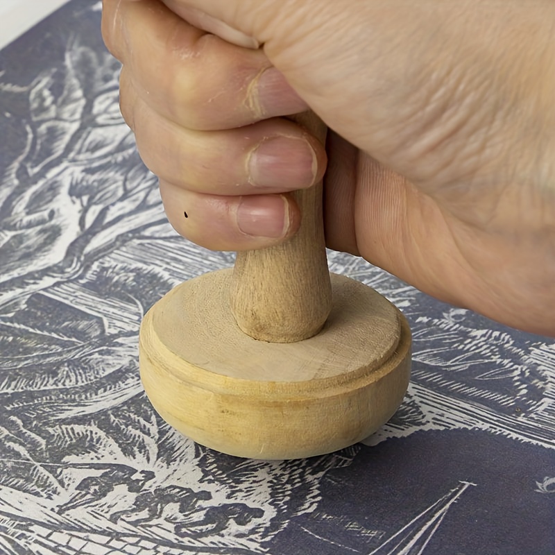 1Pc Wooden Mushroom Roller Pap - Art Craft Using Paper review and price