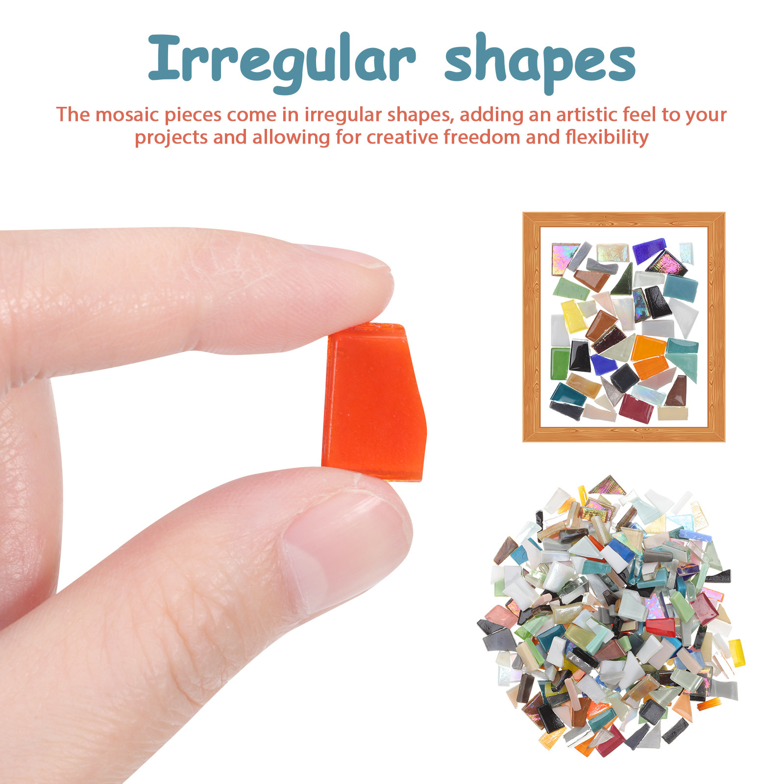 1 Bag DIY Mosaic Glass Pieces  - Mosaic Tile Supply review and price