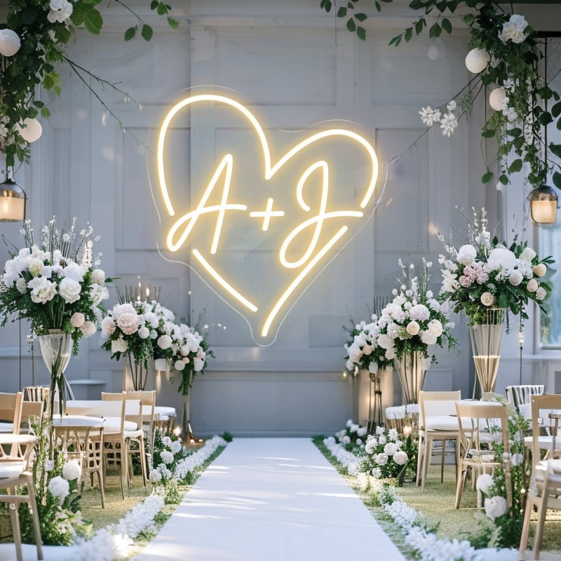 Custom Initials Heart LED Neon - Art Craft Christmas review and price