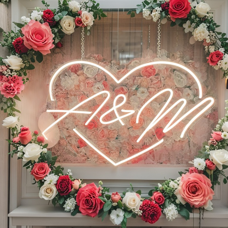 Custom Initials Heart LED Neon - Art Craft Christmas review and price