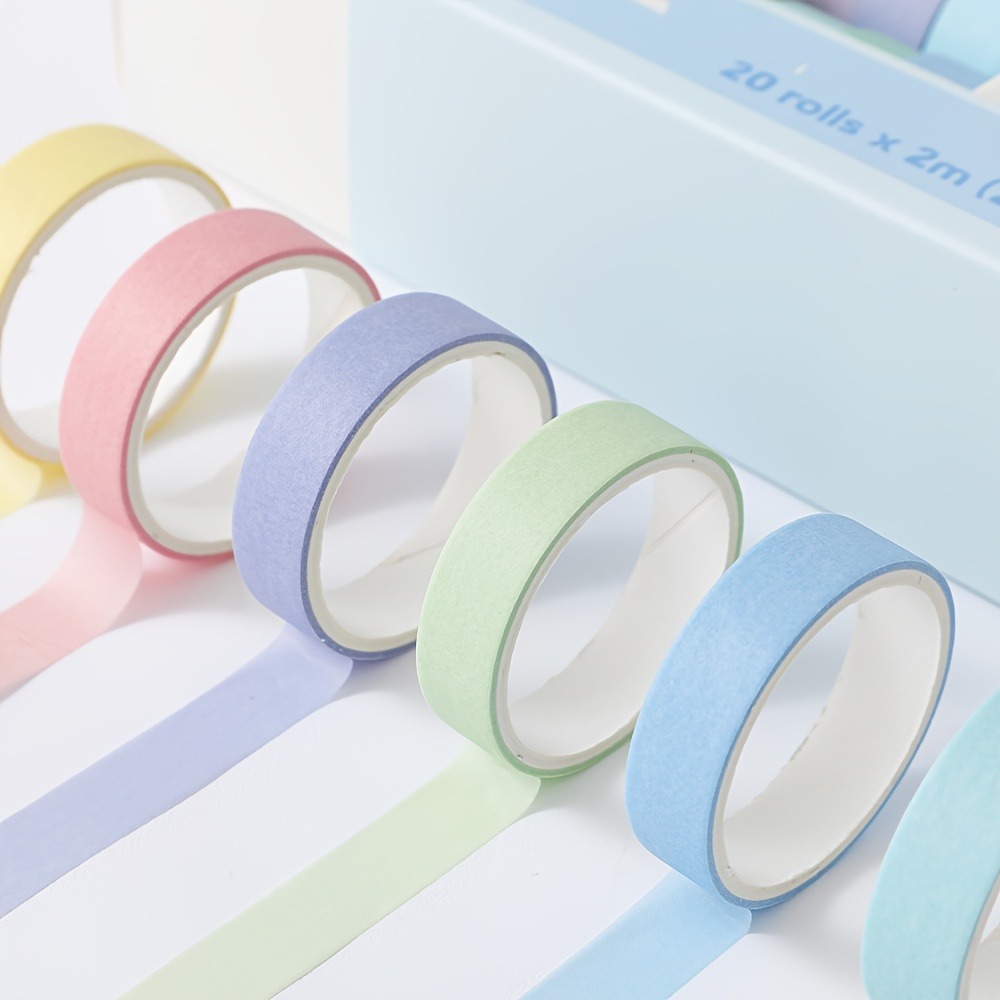 20 Rolls of Macaron Tape, 0.4i - Art Craft Stationery review and price