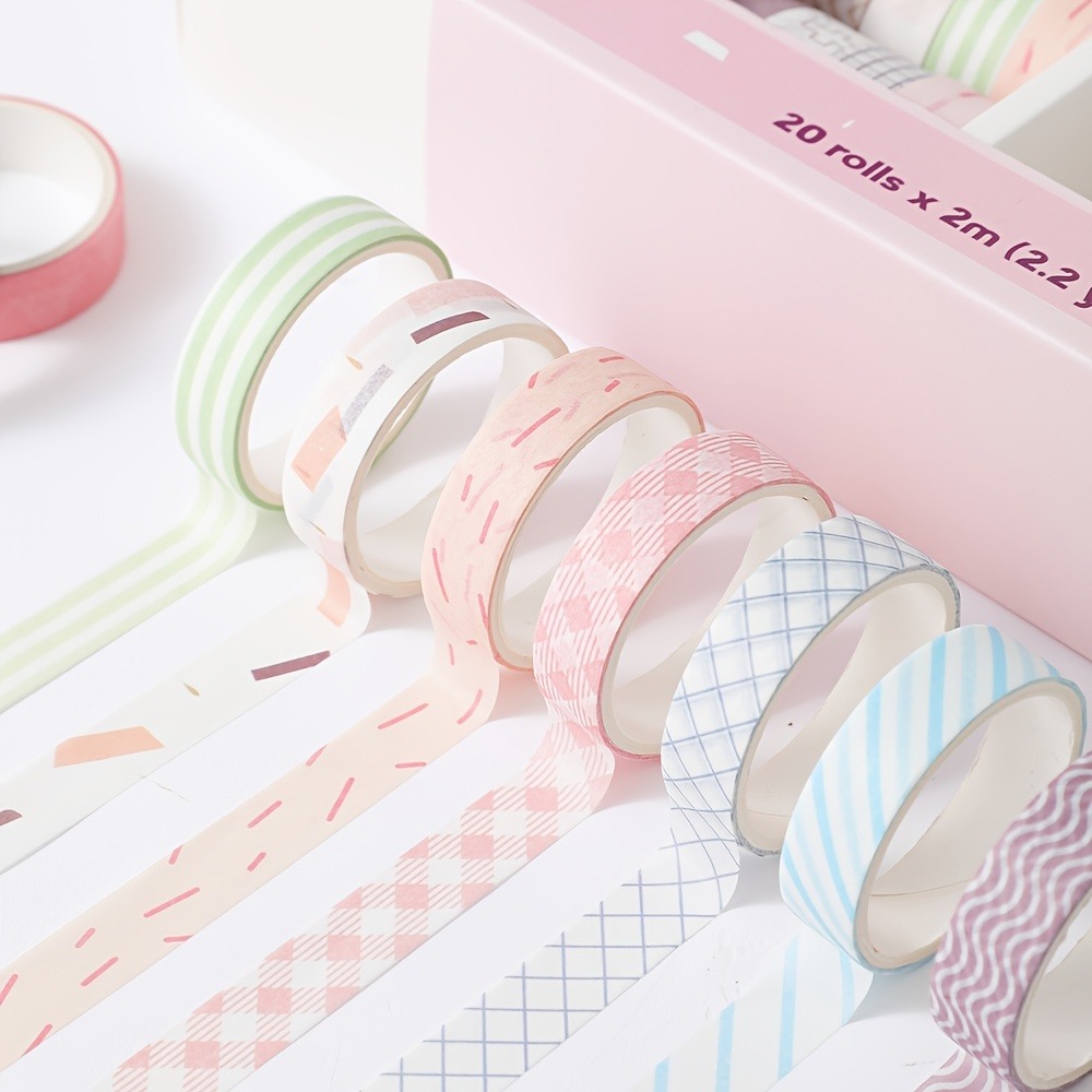 20 Rolls of Macaron Tape, 0.4i - Art Craft Stationery review and price