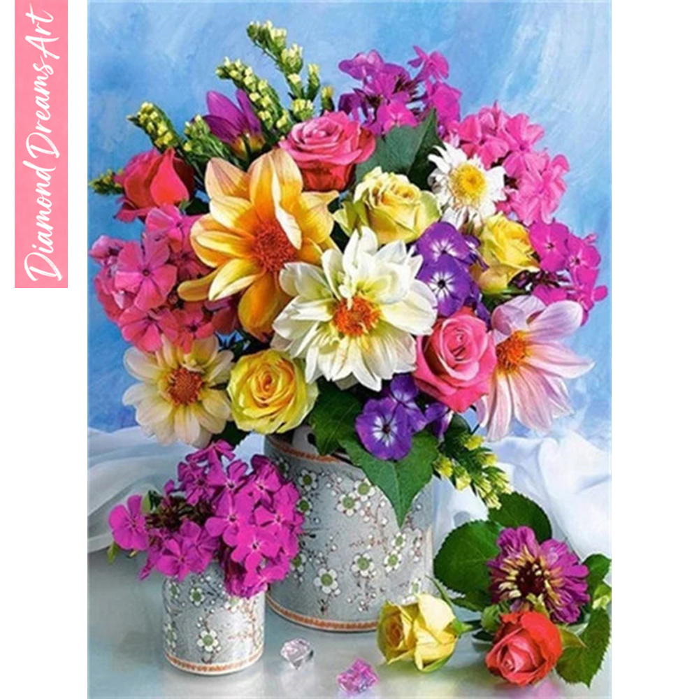 Full Diamond Mosaic Flower 5D  - Art Craft Flower review and price