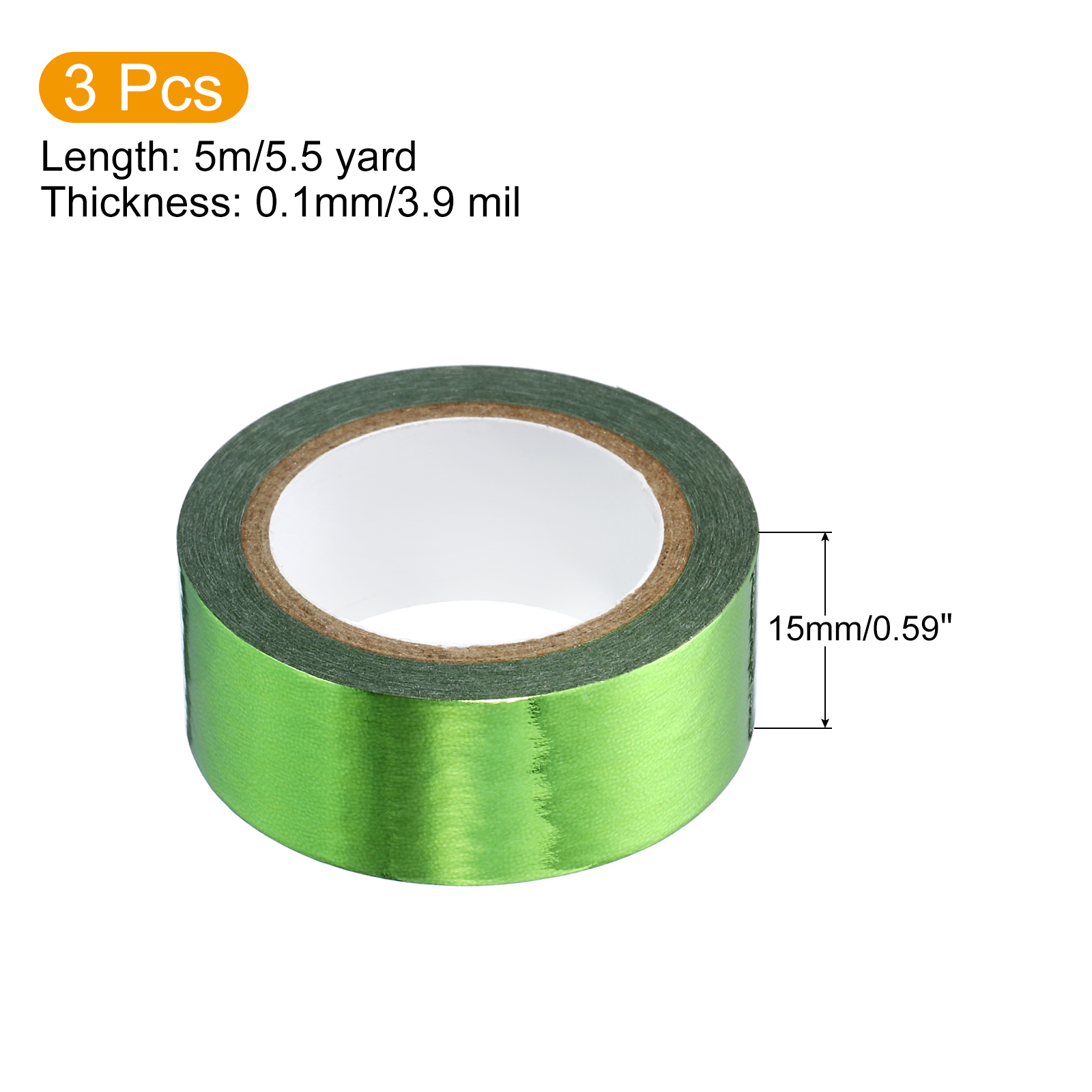 3 Roll 15mmx5m Metallic Washi  - Art Craft Stationery review and price