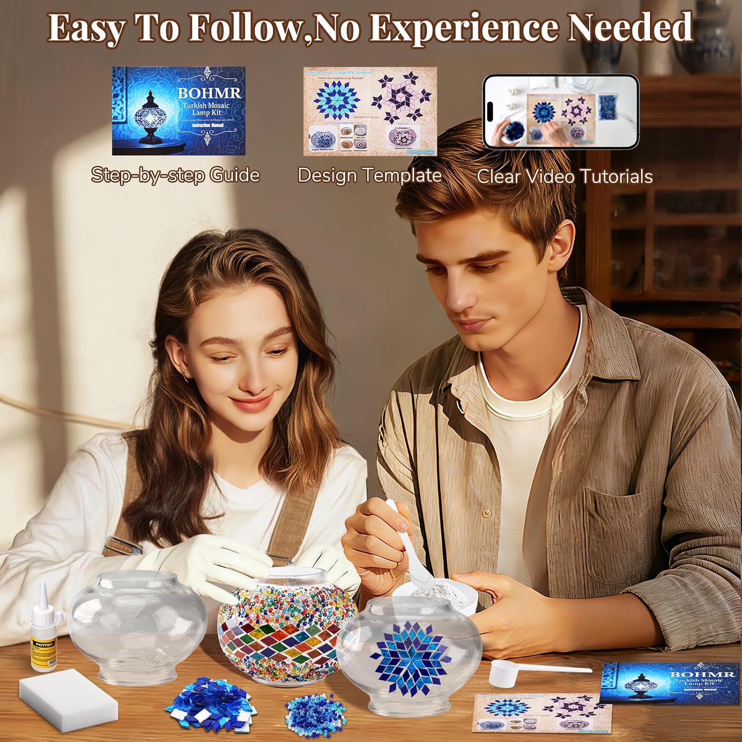 DIY 3 Globe Turkish Mosaic Lam - Art Craft Kit review and price