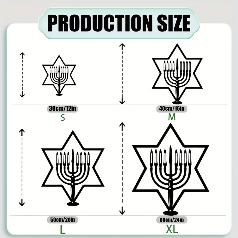 CIFBUY Metal Wall Art Menorah  - Art & Craft Photos review and price