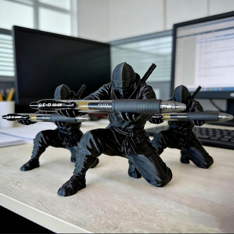 Desktop Art 3D Printed Ninja P - Art Craft Stationery review and price