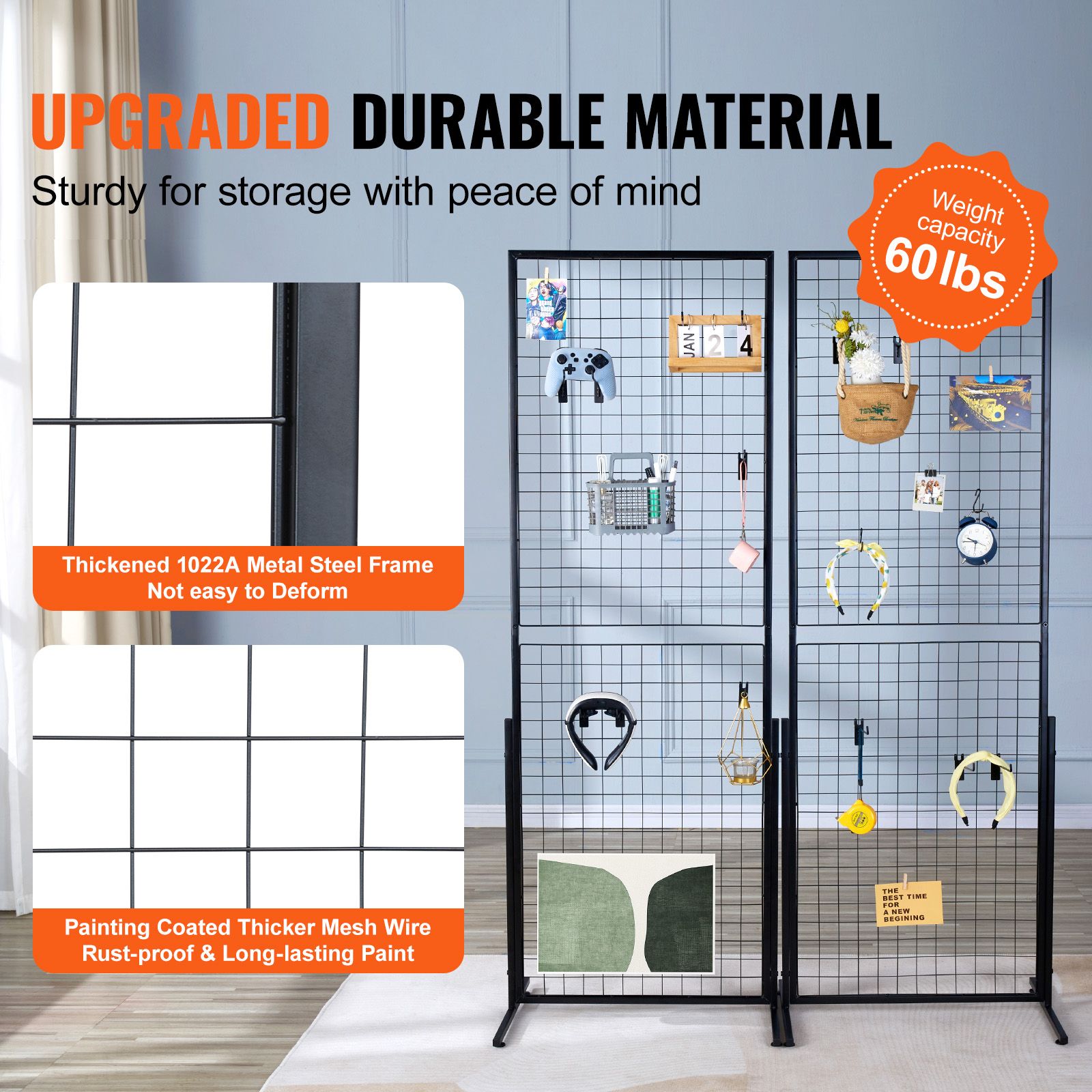2' x 5.6' Grid Wall Panels Tow - Art X Craft review and price
