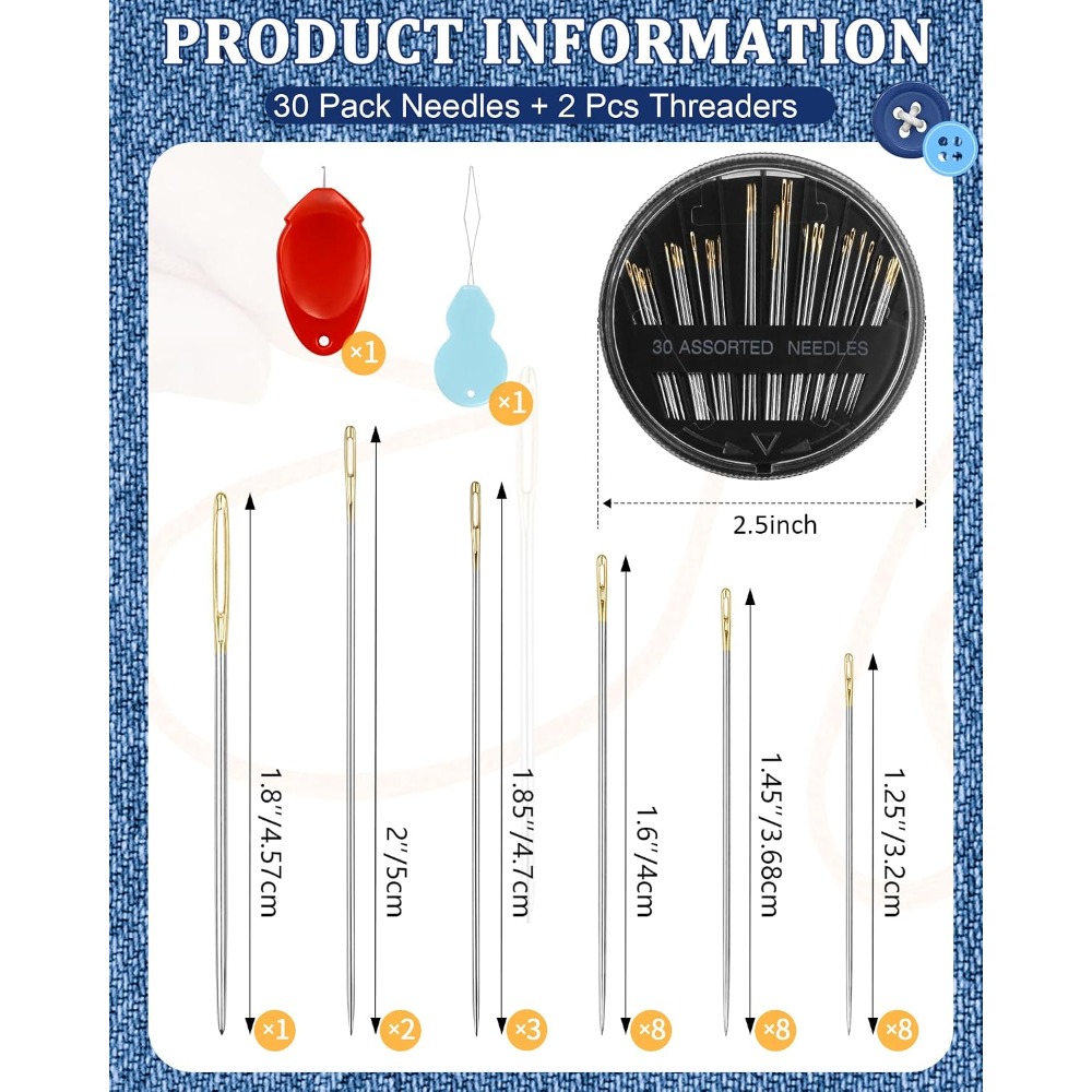 30-Count Steel Hand Sewing Nee - Art Craft Kit review and price