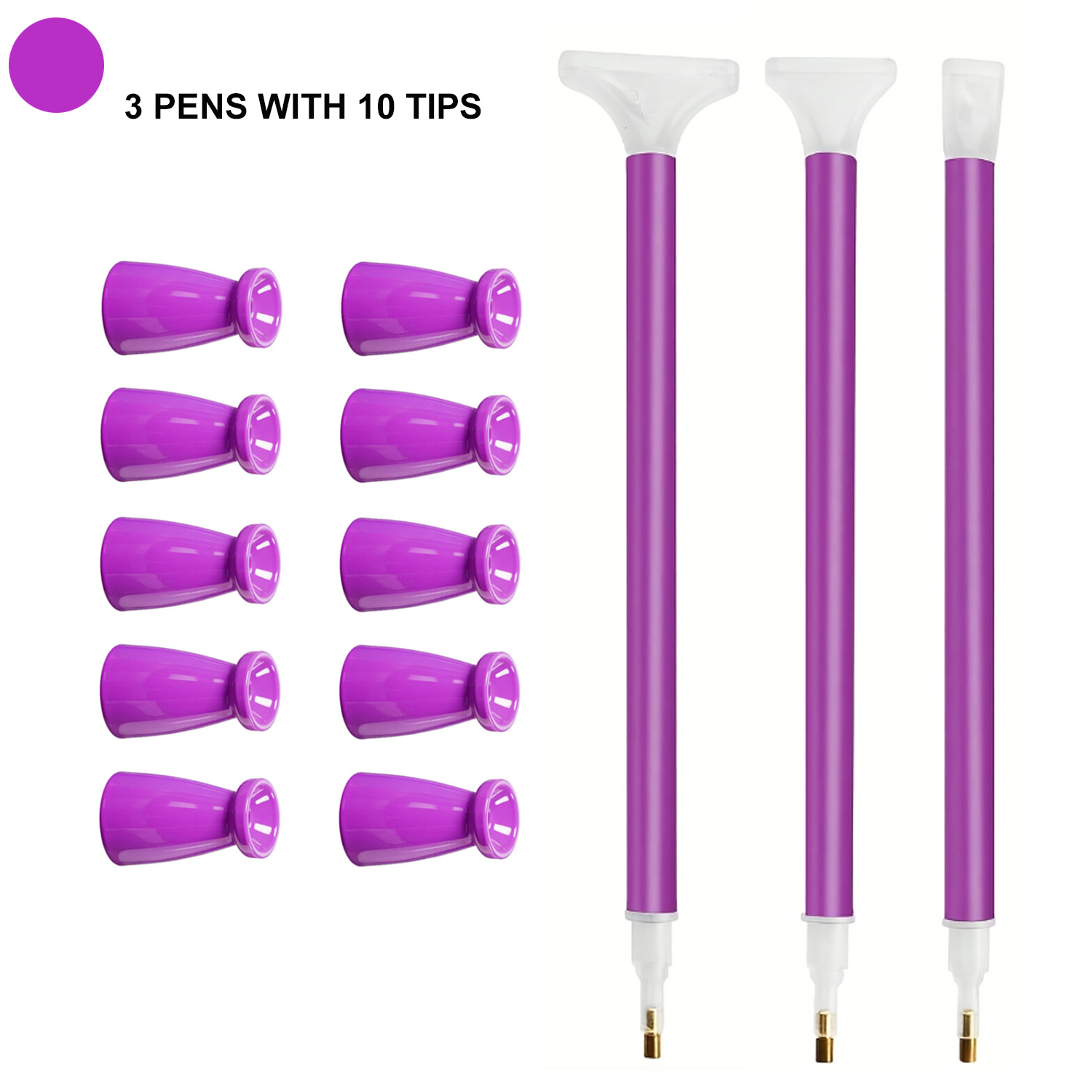 10 Silicone Tips & 3 Pens Diam - Art Craft Kit review and price