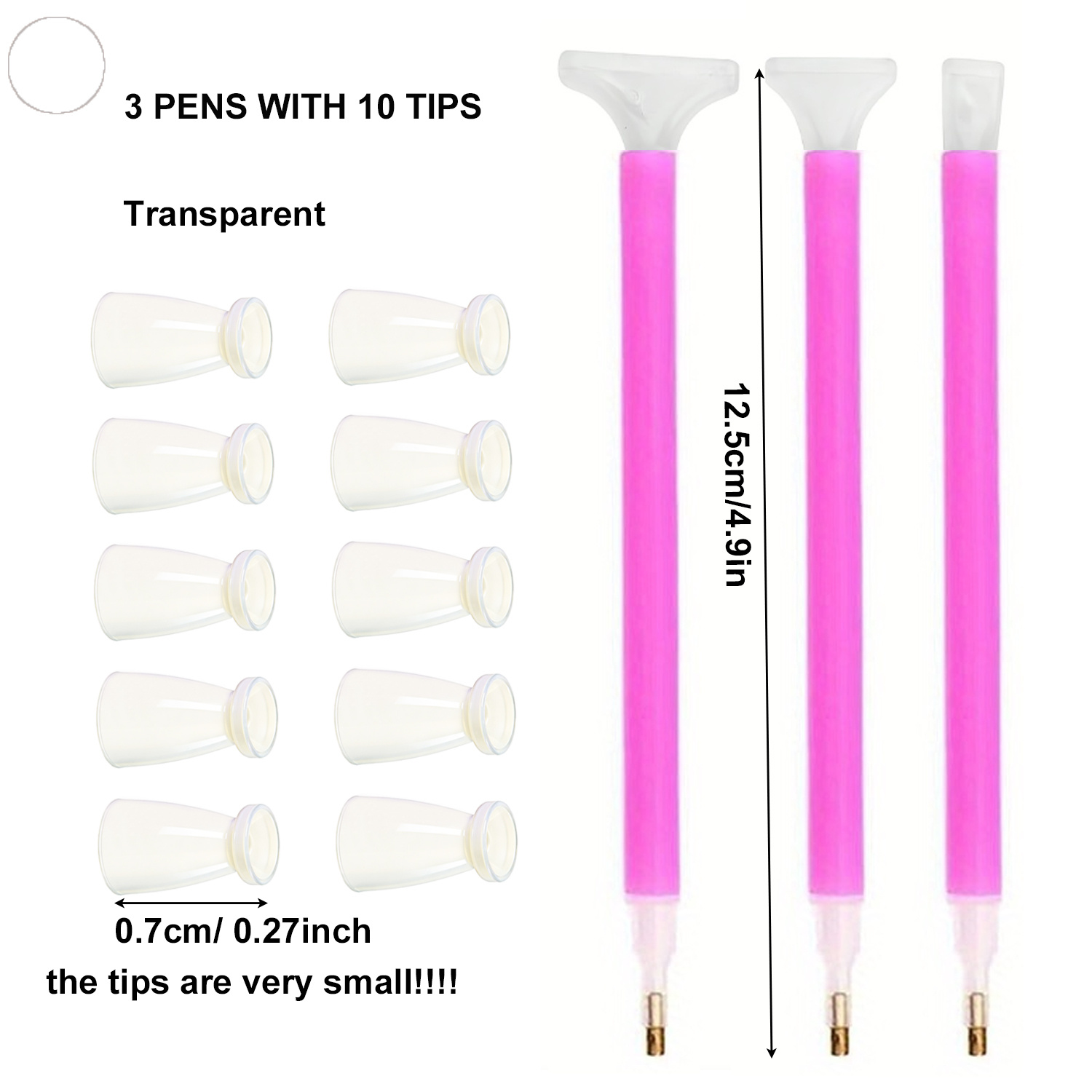 10 Silicone Tips & 3 Pens Diam - Art Craft Kit review and price