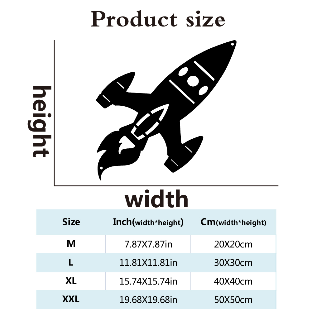 1pc Beauty Space Rocket Wall M - Art And Craft Rocket review and price