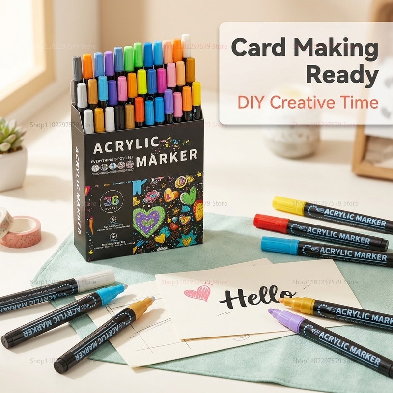 Double-headed acrylic paint ma - Art Craft Stationery review and price