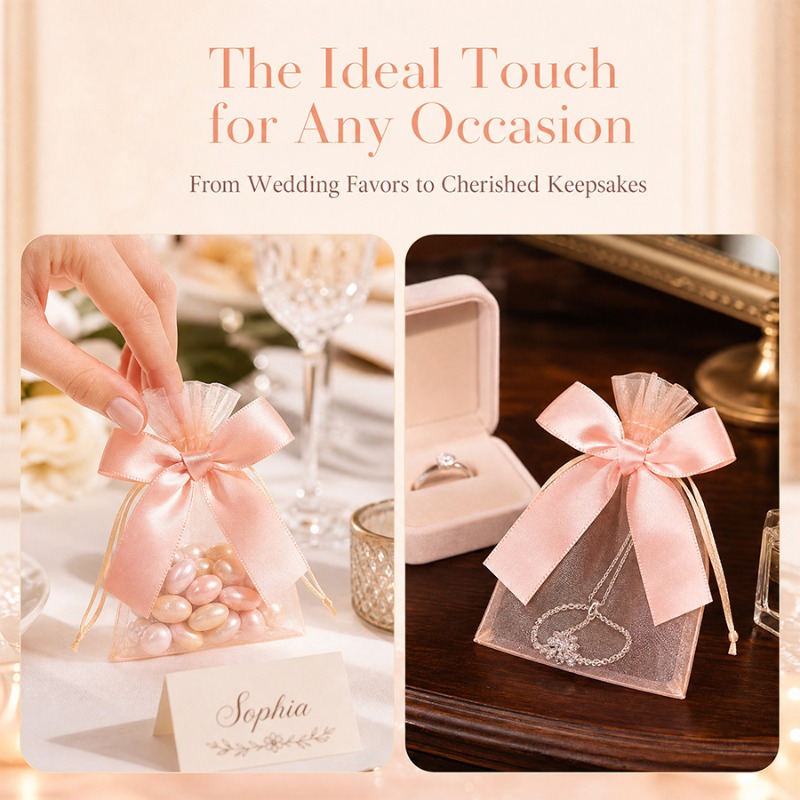 10/20pcs Pink Bow Gift Bags Tr - Art Craft Holiday review and price