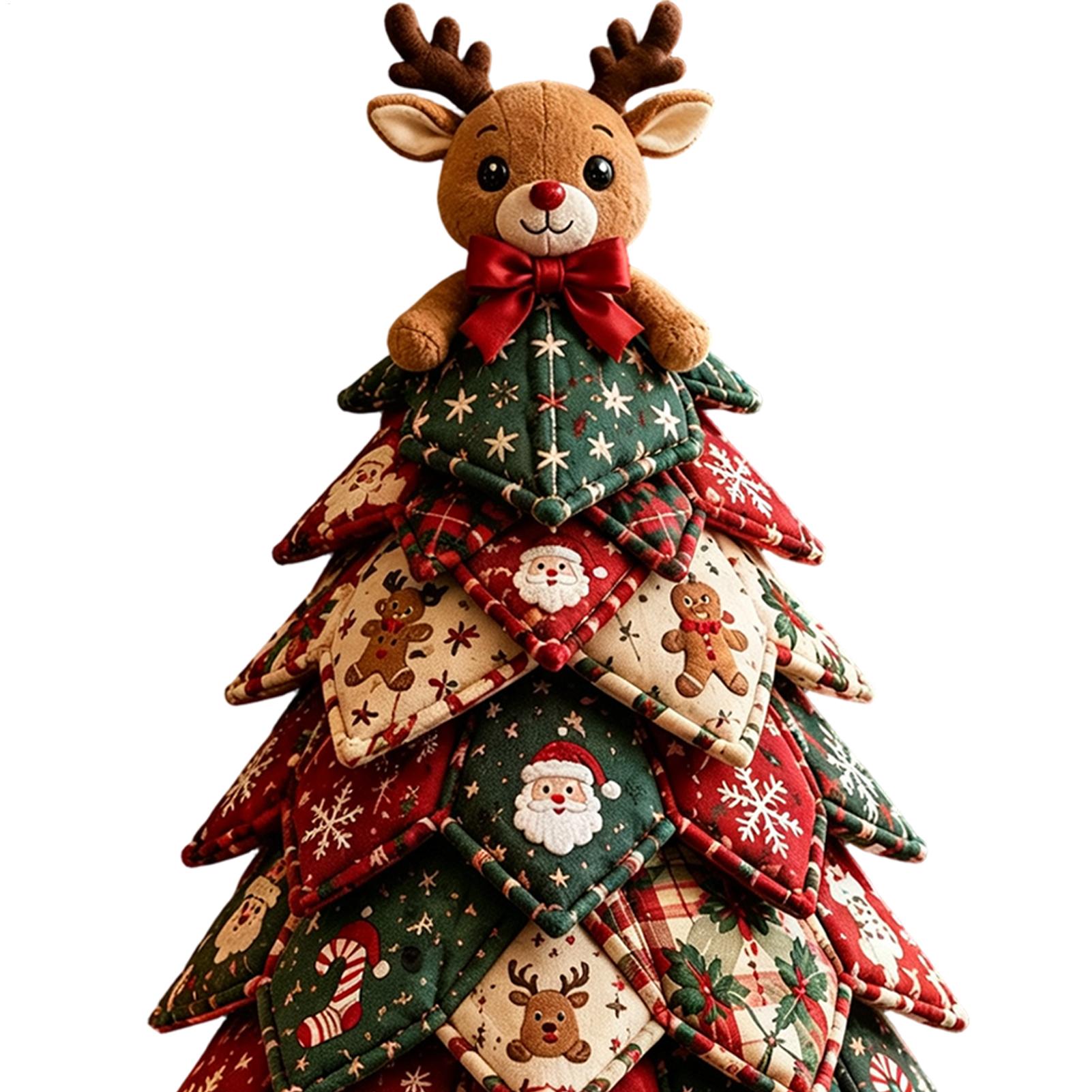 Christmas Quilted Fabric Tree  - Art Craft Kit review and price
