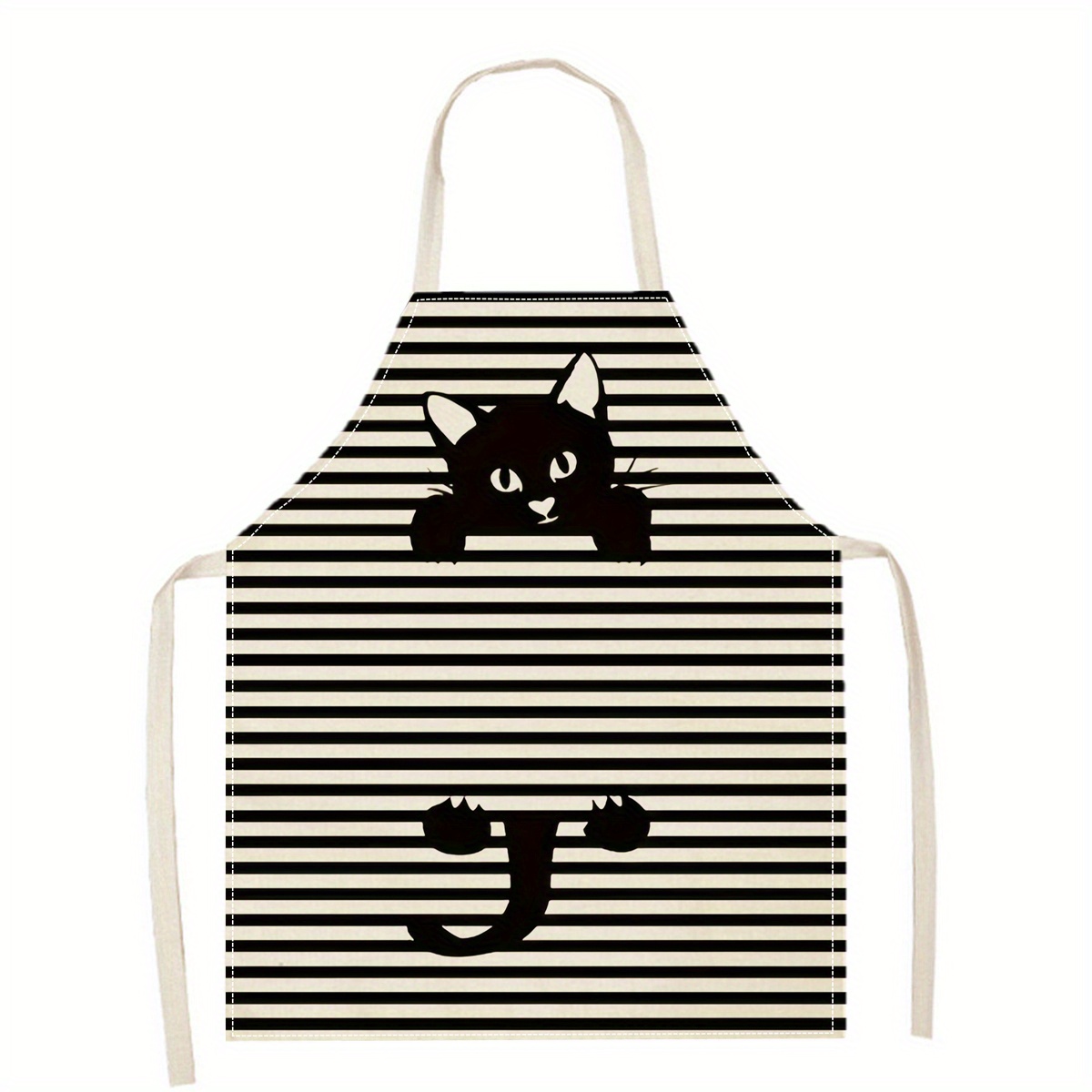 Linen Apron Funny Cat Sunglass - Art Craft Idea review and price