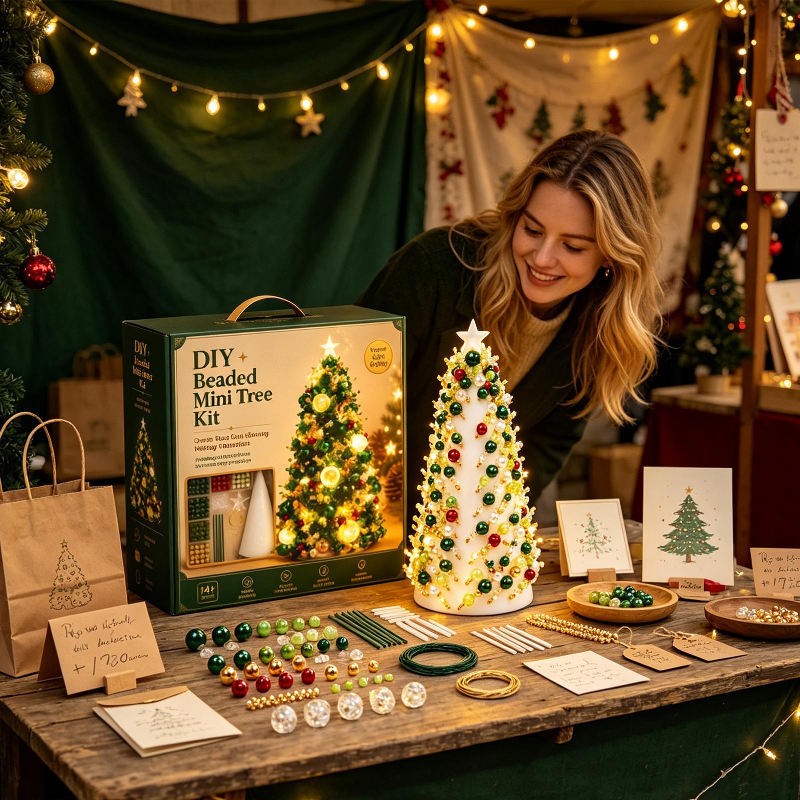 Beaded Christmas Tree Kit DIY  - Art Craft Holiday review and price