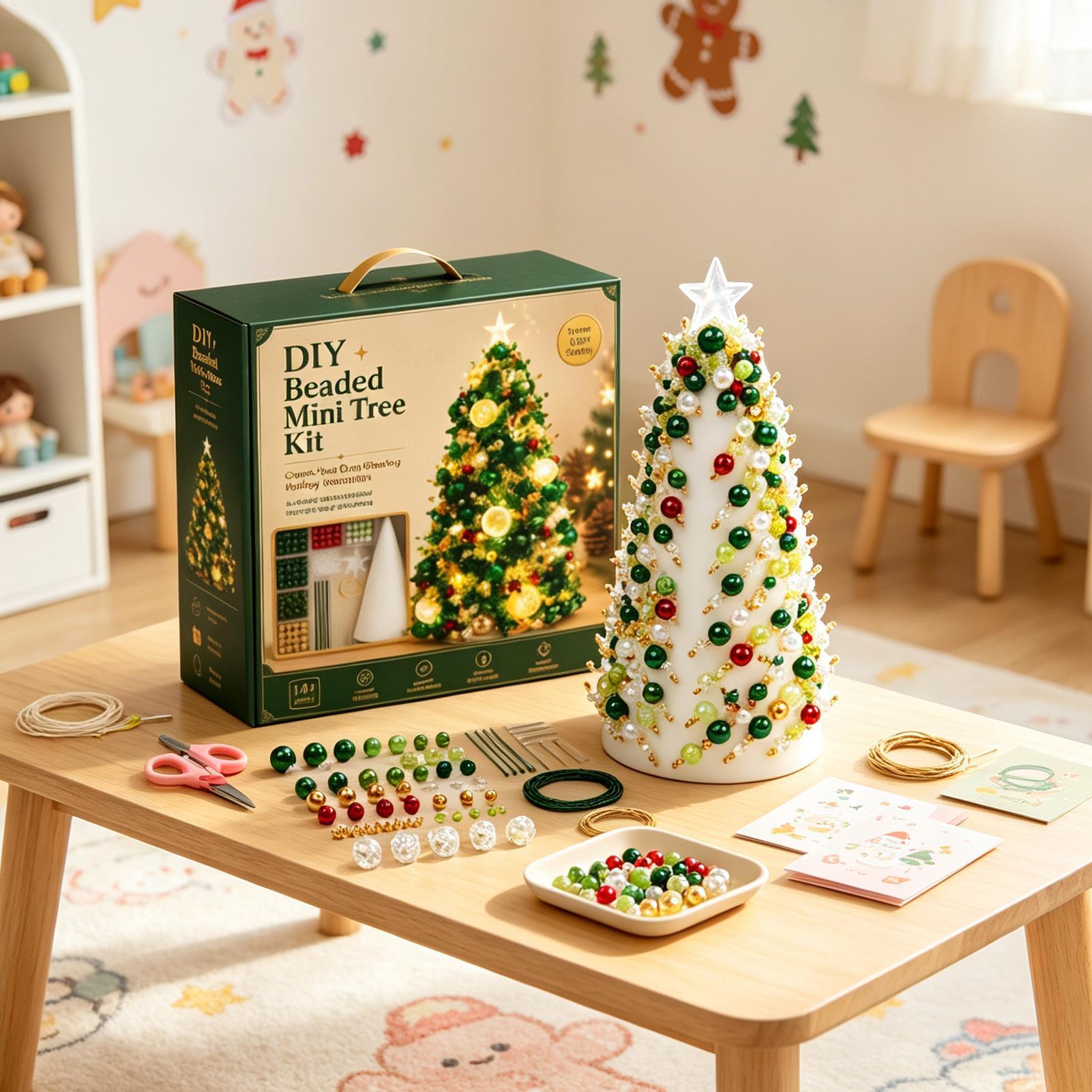 Beaded Christmas Tree Kit DIY  - Art Craft Holiday review and price