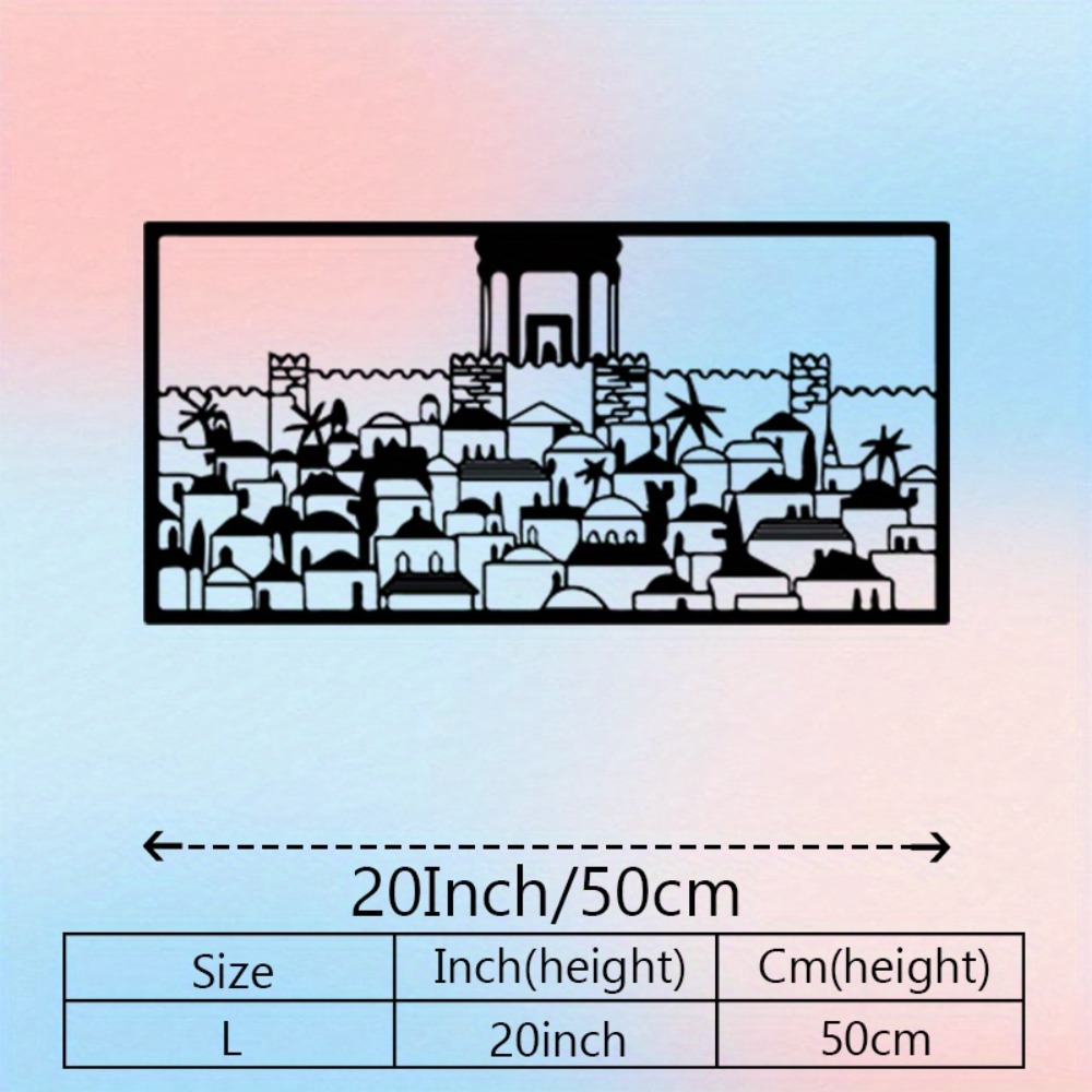 CIFBUY Metal Wall Art Jerusale - Art & Craft Photos review and price