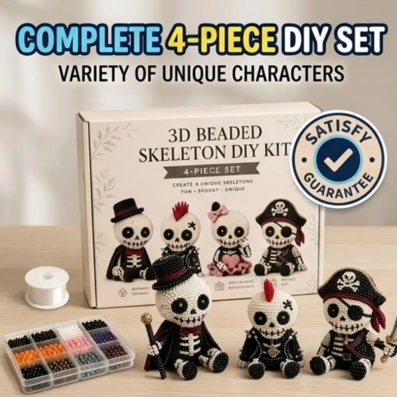 Creative 3d Beaded Skull Diy C - Art Craft Holiday review and price