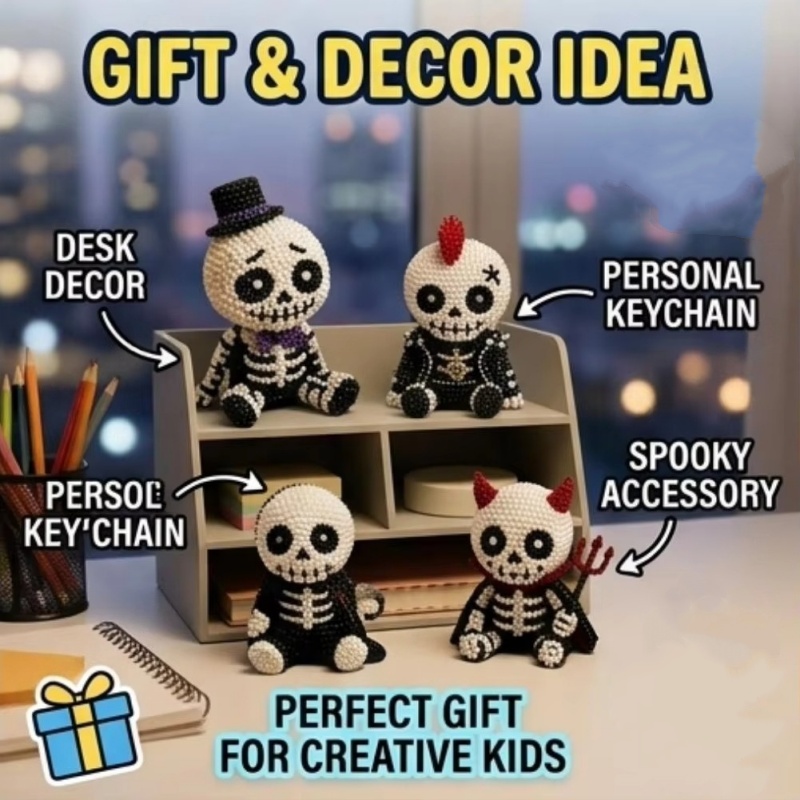 Creative 3d Beaded Skull Diy C - Art Craft Holiday review and price