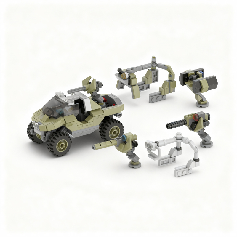 378pcs MOC Space Warthog Speed - Art And Craft Rocket review and price